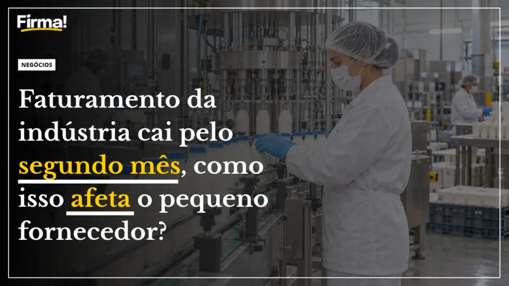 Faturamento da indústria cai