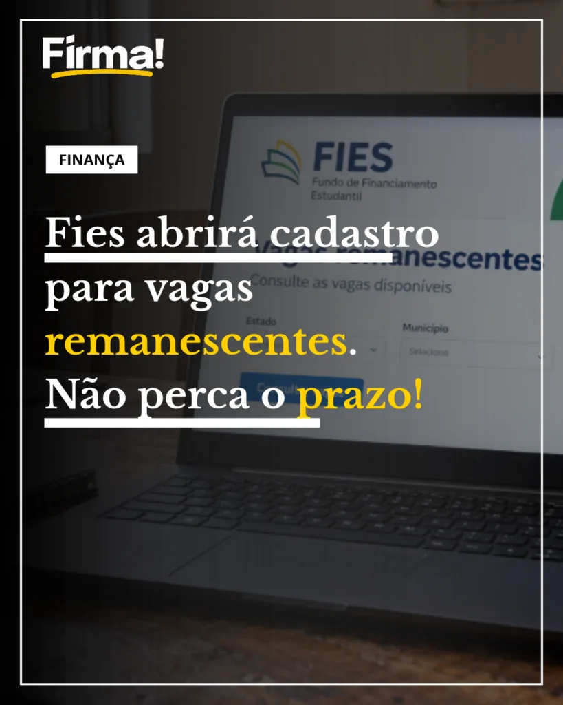 Fies vagas remanescentes
